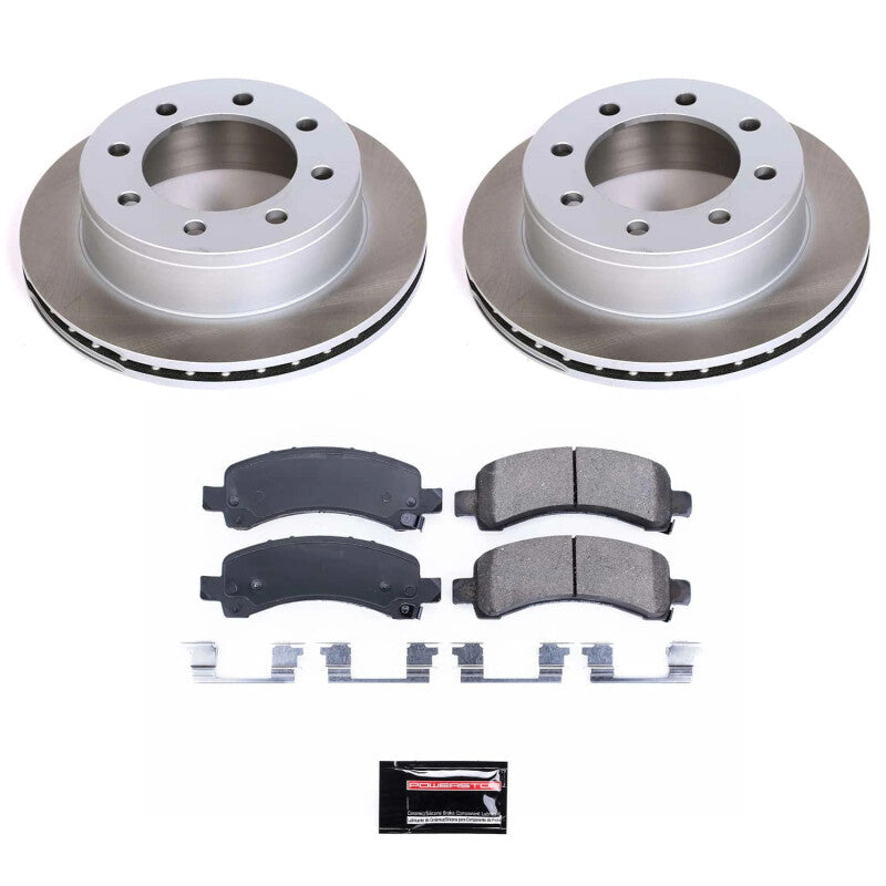 Power Stop 03-16 GMC Savana 3500 Rear Semi-Coated Rotor Kit PowerStop