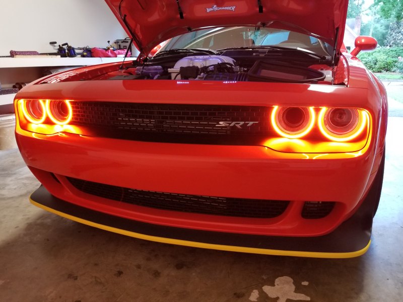 Oracle 15-21 Dodge Challenger Dynamic Surface Mount Headlight Halo Kit - ColorSHIFT - Dynamic