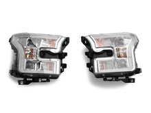 Load image into Gallery viewer, Raxiom 15-17 Ford F-150 Projector Headlights w/ LED Accent- Chrome Housing (Clear Lens)