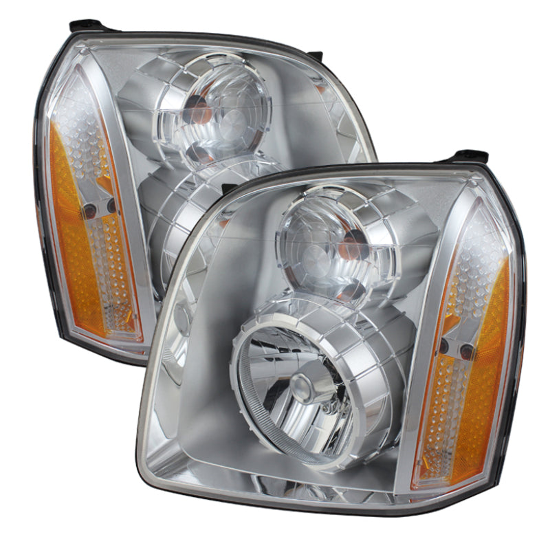 Xtune GMC Yukon Denali 07-14/Yukon Xl Denali 07-14 10-14 Crystal Headlights Chrome HD-JH-GYD07-AM-C SPYDER