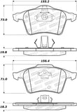 StopTech Premium Ceramic Brake Pads - 308.10030