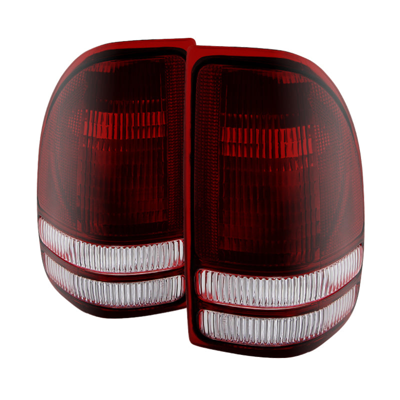 Xtune Dodge Dakota 1997-2004 OEM Style Tail Lights -Red Smoked ALT-JH-DDAK97-OE-RSM SPYDER