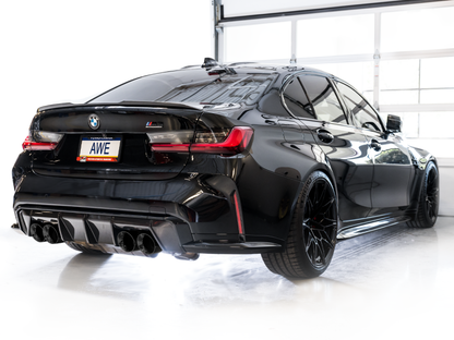 AWE Track Edition Catback Exhaust for BMW G8X M3/M4 - Diamond Black Tips AWE Tuning