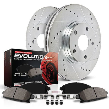 Power Stop 19-22 Volvo XC40 Rear Z23 Coated Brake Kit PowerStop
