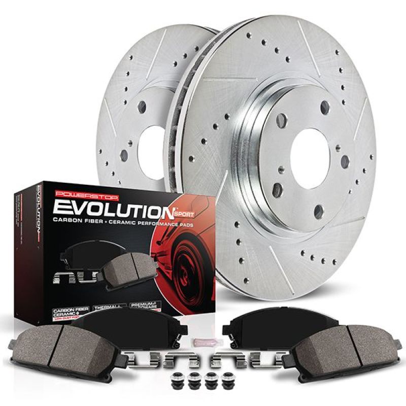 Power Stop 2017 Kia Optima Front Z23 Evolution Sport Brake Kit PowerStop
