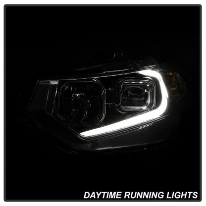 xTune 09-14 Acura TSX Projector Headlights - Light Bar DRL - Chrome (PRO-JH-ATSX09-LB-C) SPYDER