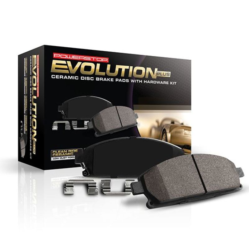 Power Stop 2021 Mazda CX-5 Front Z17 Evo Ceramic Brake Pads w/Hardware PowerStop