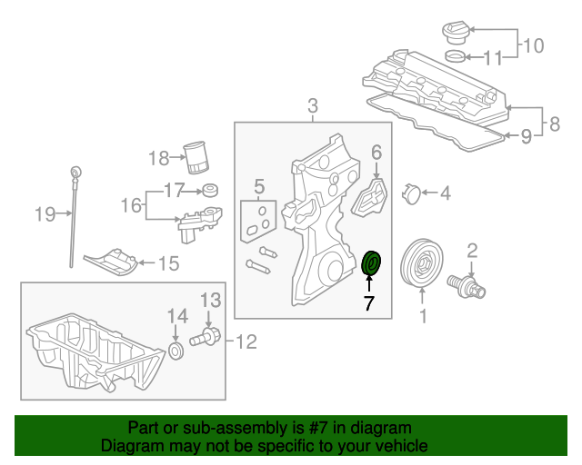 Genuine OEM Honda/Acura Oil Seal (91212-R1B-A01) X1