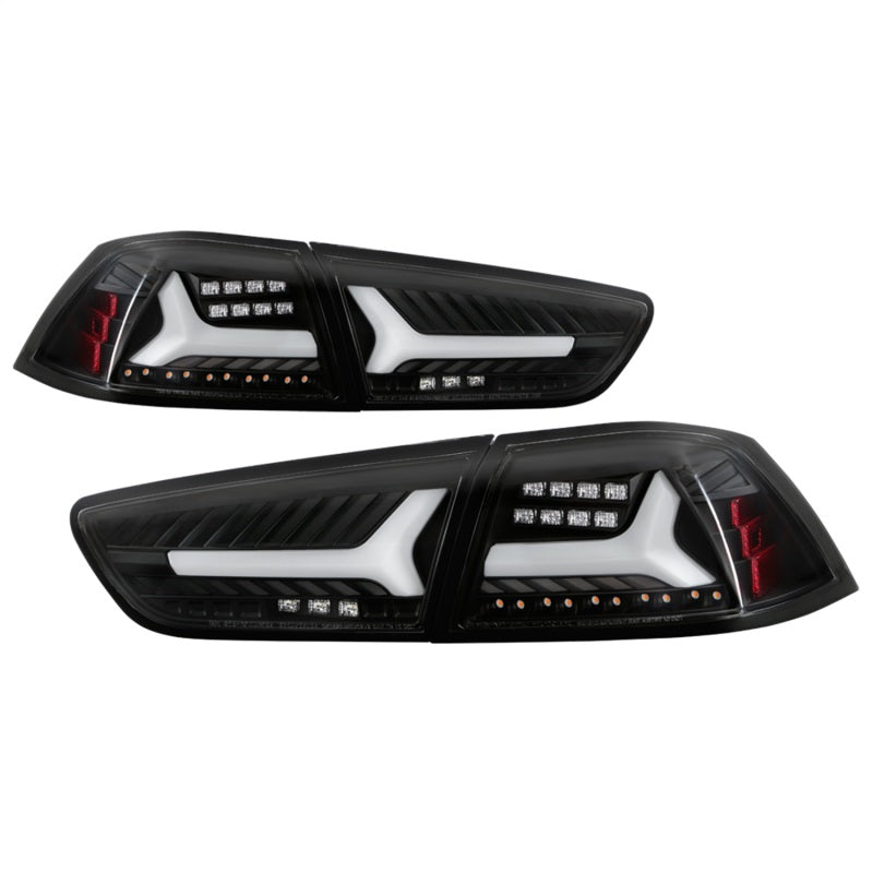 Spyder Mitsubishi Lancer/Evolution X 08-14 V2 LED Tail Lights - Black ALT-YD-ML08V2-SEQ-BK SPYDER