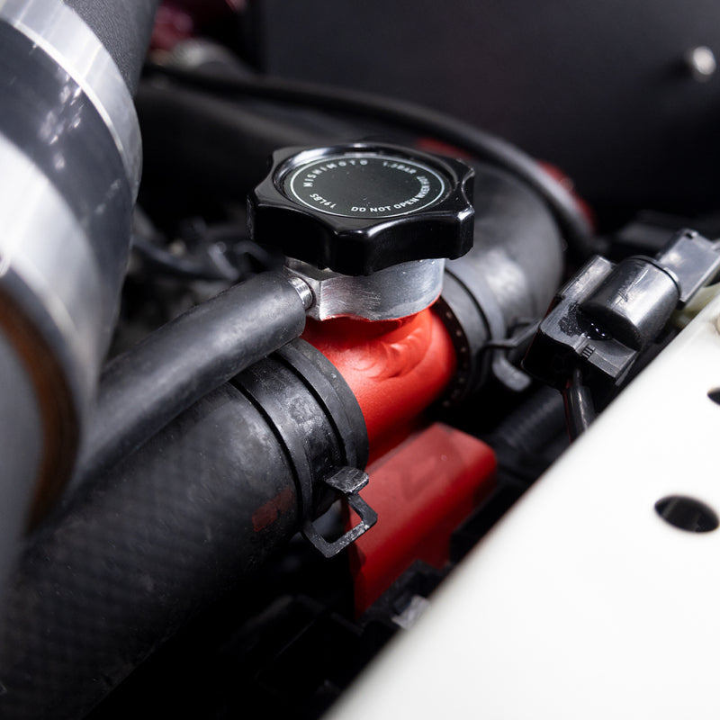 Mishimoto 08-15 Mitsubishi Lancer Evo X Coolant Fill Inlet - Black Mishimoto