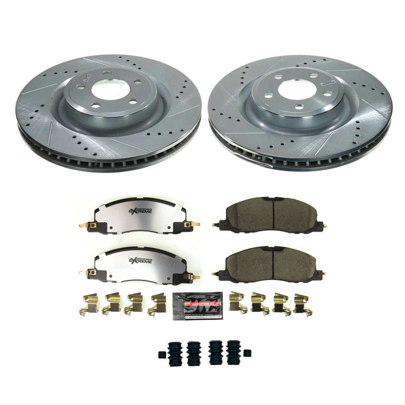 Power Stop 20-22 Lincoln Aviator Front Z36 Truck & Tow Brake Kit PowerStop