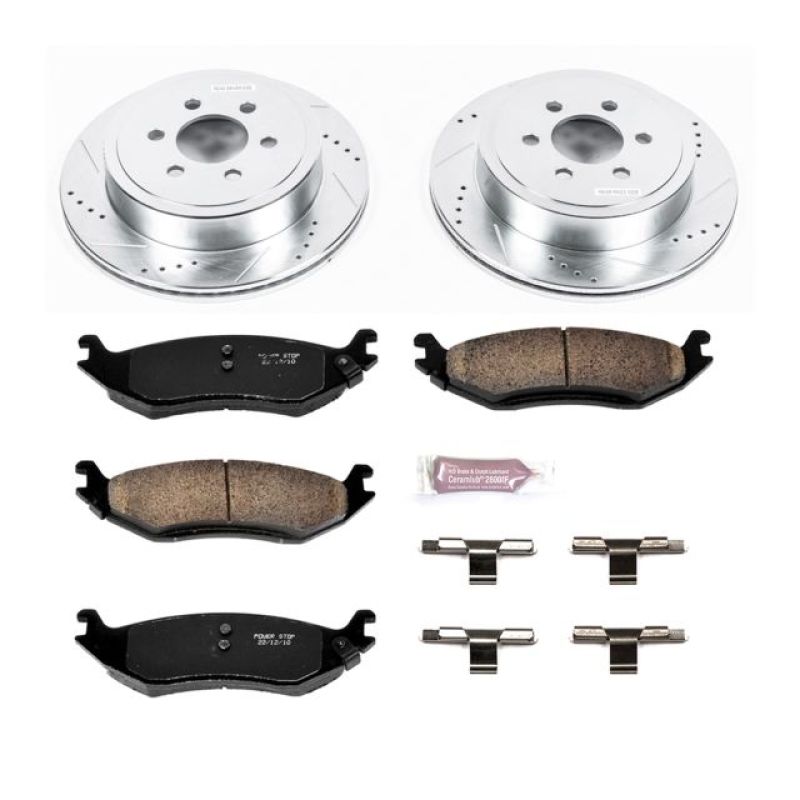 Power Stop 2003 Dodge Durango Rear Z23 Evolution Sport Brake Kit PowerStop