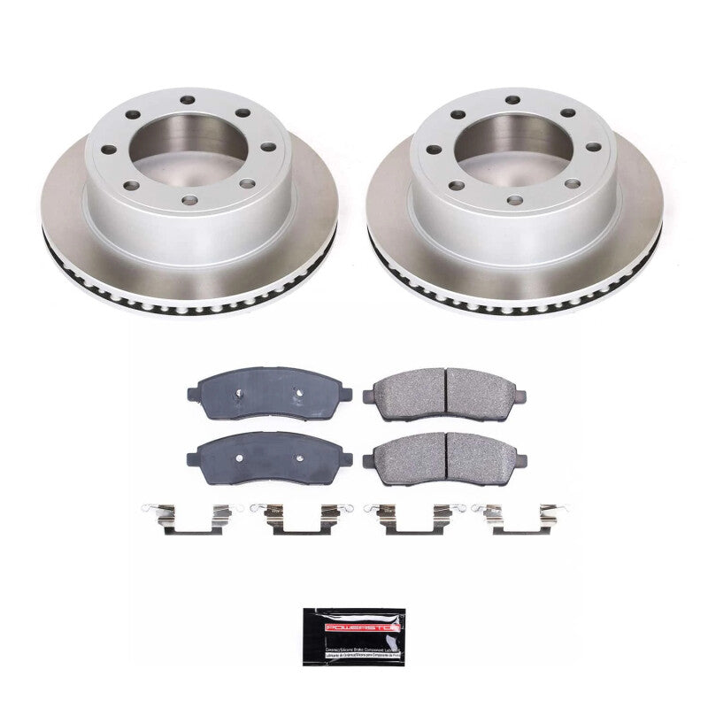 Power Stop 99-04 Ford F-350 Super Duty Rear Semi-Coated Rotor Kit PowerStop