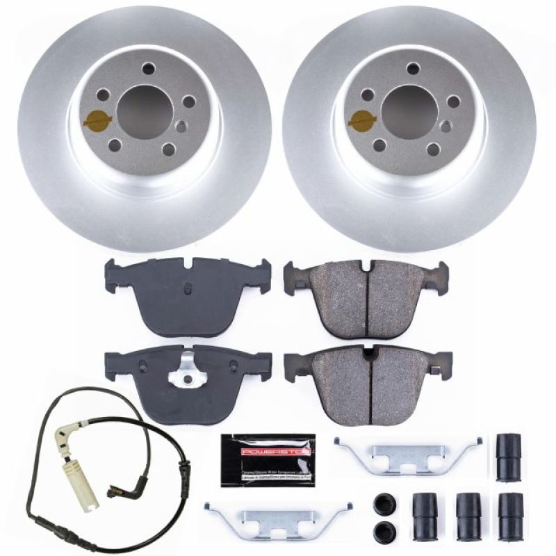 Power Stop 11-15 BMW 740i Rear Z23 Evolution Sport Coated Brake Kit PowerStop