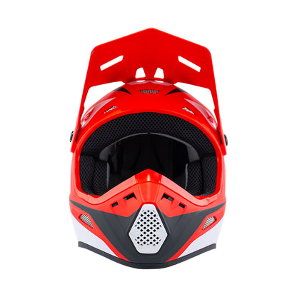 Answer 26 AR1 Mototown Helmet Glossy Red/White/Grey/Black Youth - Large
