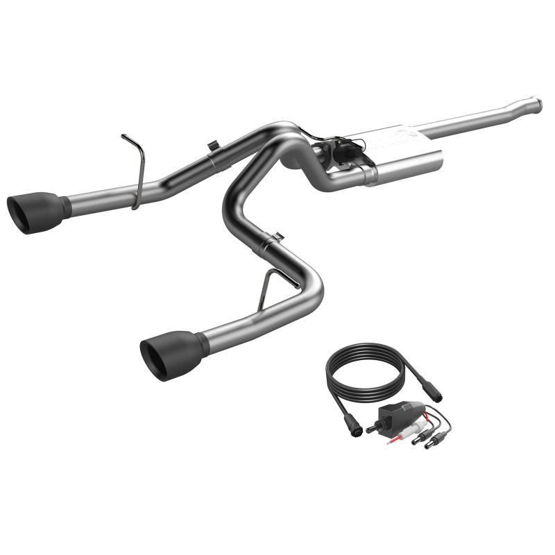 QTP 2018+ Jeep Wrangler JL 304SS Screamer Cat-Back Exhaust 4DR w/4in Black Tips QTP