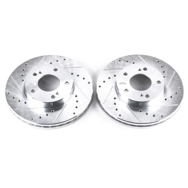 Power Stop 93-97 Infiniti J30 Front Evolution Drilled & Slotted Rotors - Pair PowerStop