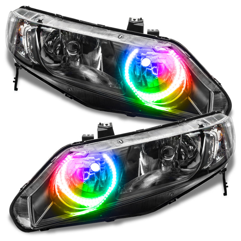 Oracle Honda Civic Sedan 06-11 Halo Kit - ColorSHIFT ORACLE Lighting