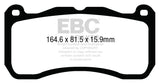 EBC Ultimax2 Front Brake Pads - UD1666