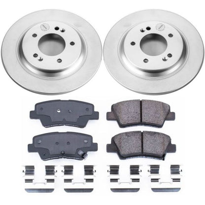 Power Stop 2015 Hyundai Sonata Rear Z17 Evolution Geomet Coated Brake Kit PowerStop