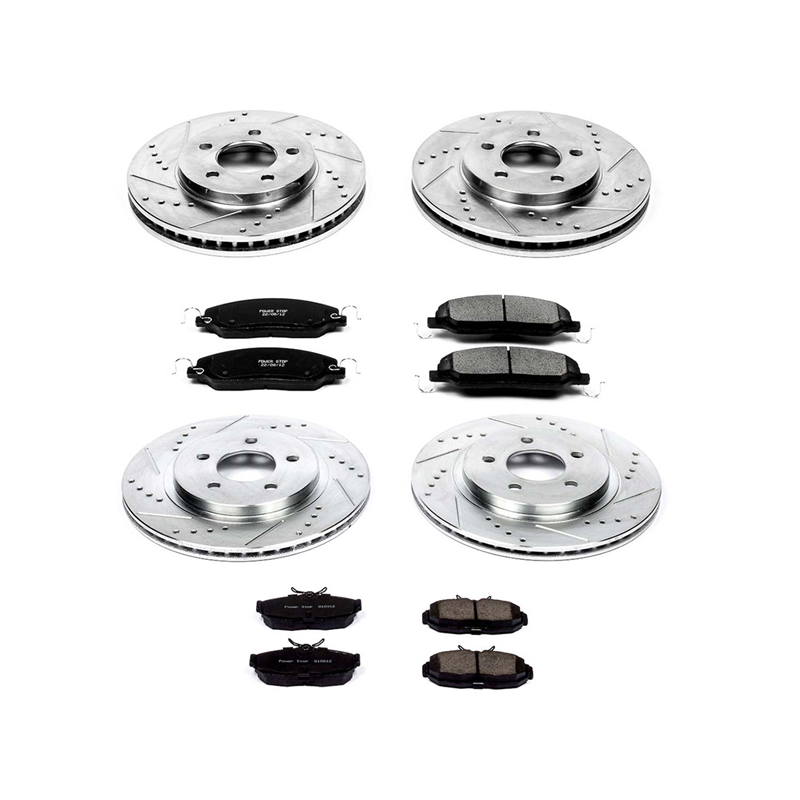 Power Stop 05-10 Ford Mustang Front & Rear Z17 Evolution Geomet Coated Brake Kit