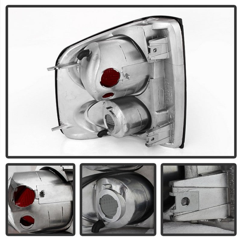 Spyder Chevy S10 94-04/Isuzu Hombre 96-00 Euro Tail Lights Blk Smke ALT-YD-CS1094-BSM SPYDER