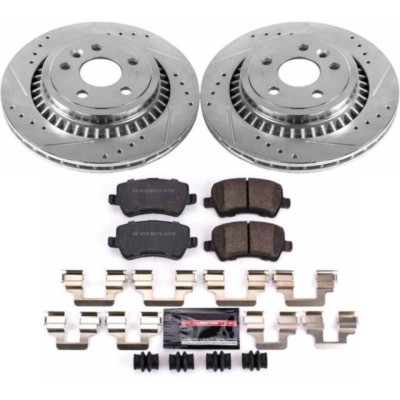 Power Stop 10-17 Volvo XC60 Rear Z23 Evolution Sport Brake Kit PowerStop