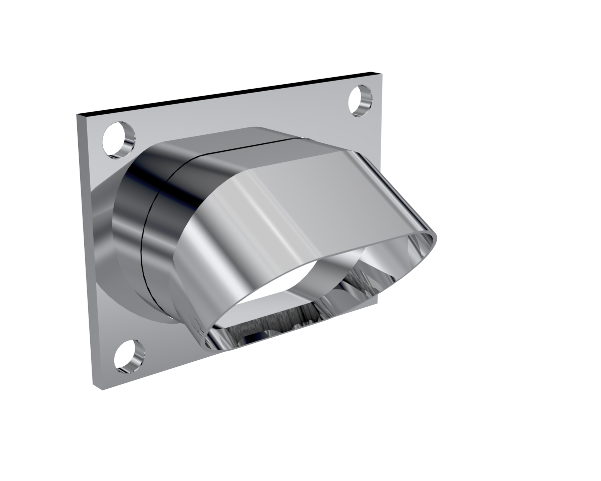 QTP Low Profile Oval Stainless Steel Turn Down - 11339 QTP