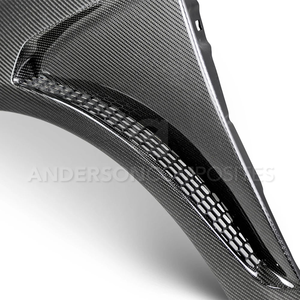 Anderson Composites 16-18 Ford Focus RS Carbon Fiber Fenders AC-FF16FDFO-GR