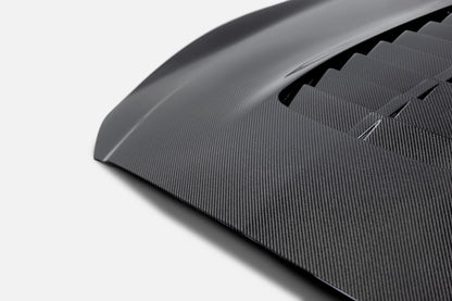 Anderson Composites 15-20 Mustang Shelby GT350 GT5 Double Vented Carbon Fiber Hood- AC-HD15FDMU350-GT5-DS