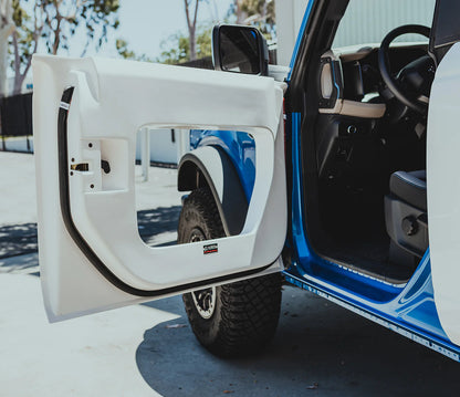 Anderson Composites 21-23 Ford Bronco Fiberglass Halo Front Doors AC-DD21FDBR4D-HA-F-GF