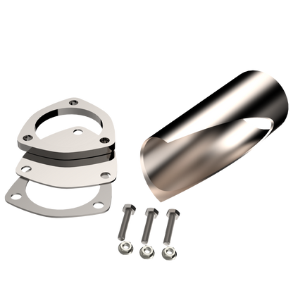 QTP 2.75 Inch Stainless Steel DIY Exhaust Cutout Pipe (Universal) - 10276 QTP