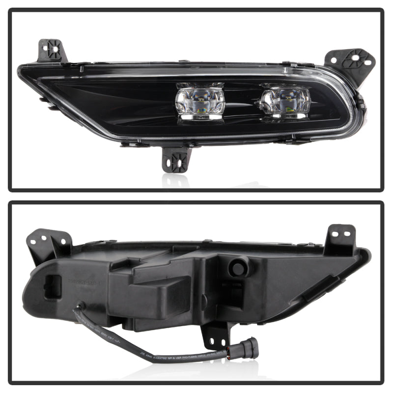 Spyder 15-19 Chrysler 300 OEM LED Fog Lights W/Switch- Clear FL-C30015-LED-C SPYDER