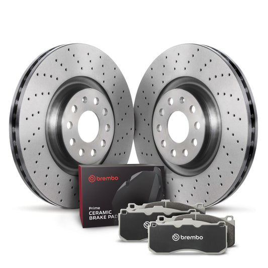 Brembo OE 12-13 Volkswagen Golf R/10-21 GTI Rear Disc Brake Kit Brembo OE