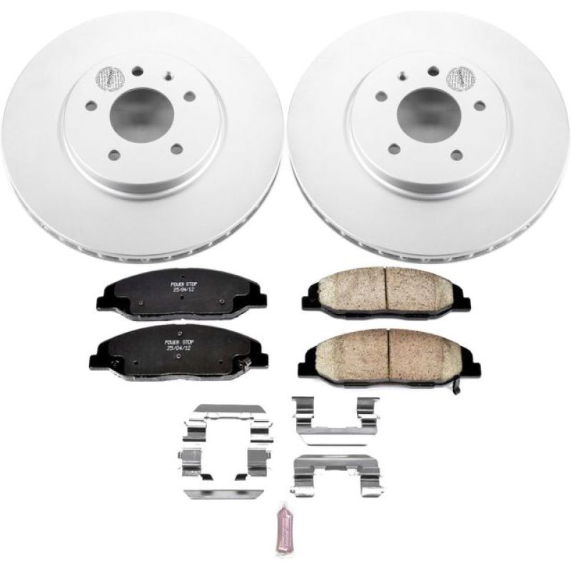 Power Stop 09-11 Cadillac STS Front Z17 Evolution Geomet Coated Brake Kit PowerStop