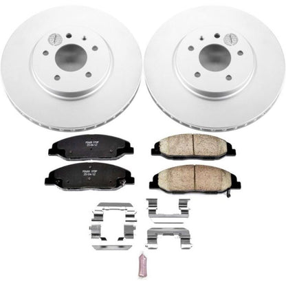 Power Stop 09-11 Cadillac STS Front Z17 Evolution Geomet Coated Brake Kit PowerStop
