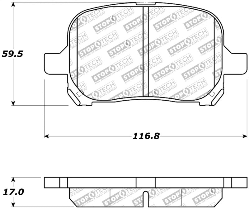 StopTech Premium Ceramic Brake Pads - 308.07070 Stoptech