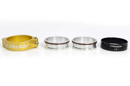 GReddy 3.0 Inch Gold Anodized Aluminum Boost Tube Clamp Set