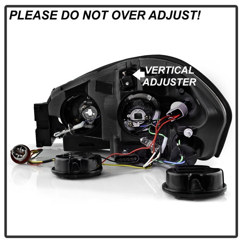 xTune 06-13 Chevrolet Impala LED Light Bar Headlights - Black (PRO-JH-CIM06-LB-BK) SPYDER