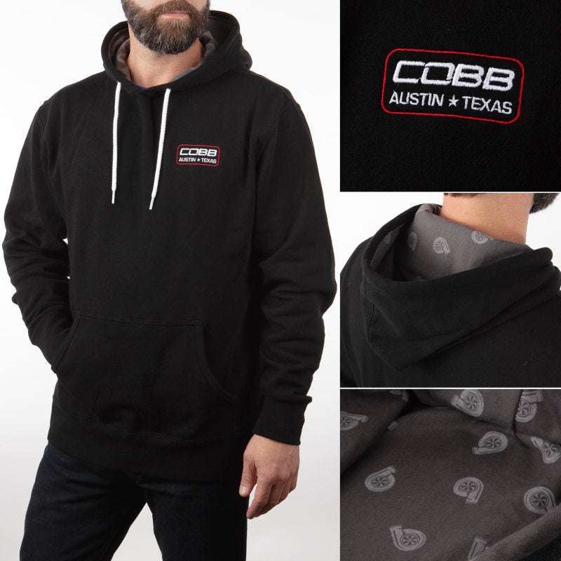 COBB Black Pullover Hoodie - Size Small CO-LINERHOODIE-BLK-S