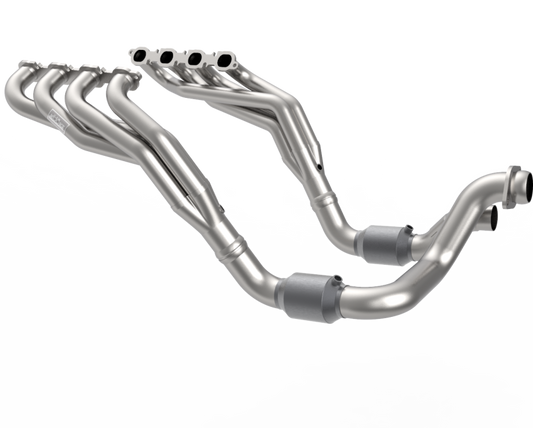 Kooks 20-22 Ford F250 7.3L V8 / Ford F350 7.3L V8 2in x 3in SS Headers w/ Green Catted Conn Kooks Headers