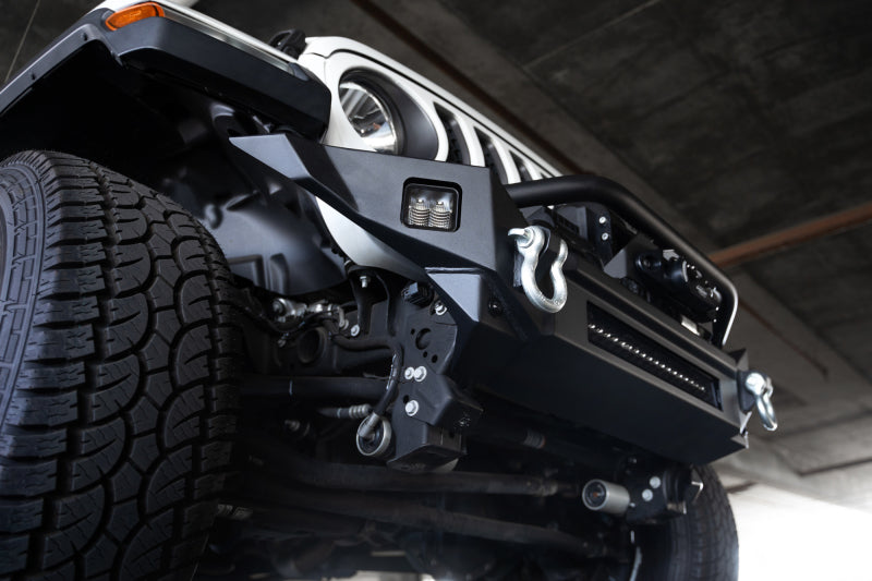 DV8 Offroad 18-23 Jeep Wrangler JL / 20-23 Jeep Gladiator JT FS-7 Mid-Width Winch Front Bumper DV8 Offroad