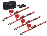 SpeedStrap 1In Heavy Duty Motorcycle/ATV Tie-Down Kit - Red