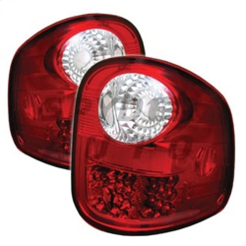 Spyder Ford F150 Flareside 97-03 LED Tail Lights Red Clear ALT-YD-FF15097FS-LED-RC SPYDER