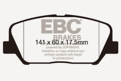 EBC Ultimax2 Front Brake Pads - UD1827 EBC
