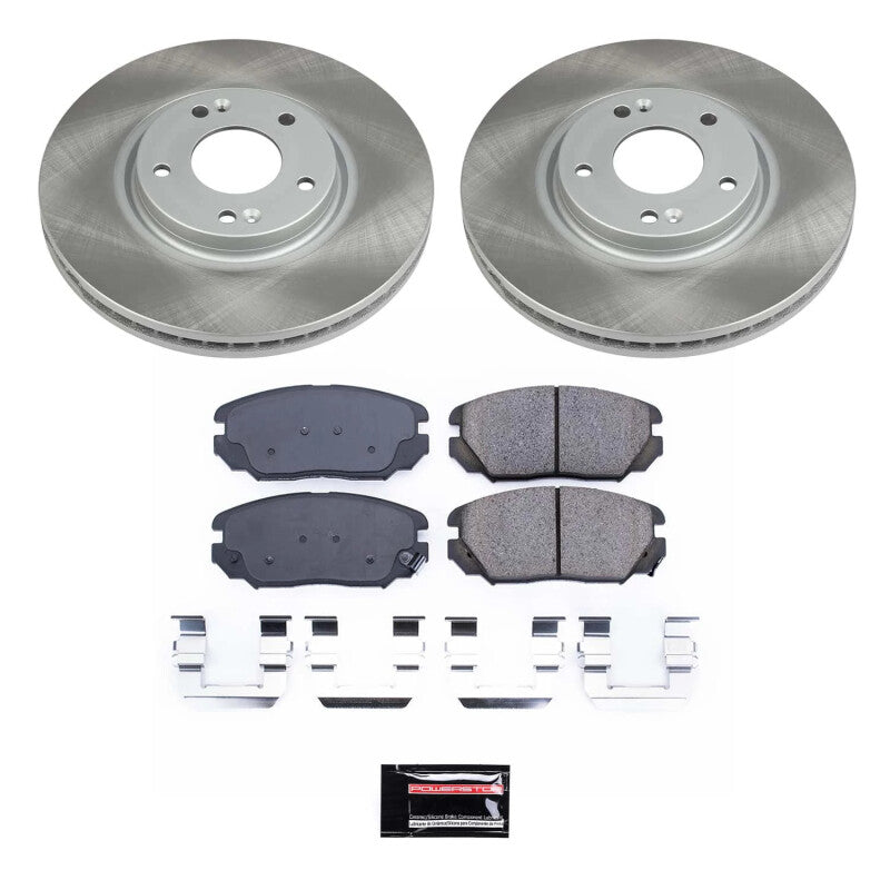 Power Stop 07-09 Kia Amanti Front Semi-Coated Rotor Kit