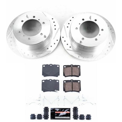 Power Stop 97-04 Mitsubishi Montero Sport Rear Z23 Evolution Sport Brake Kit PowerStop