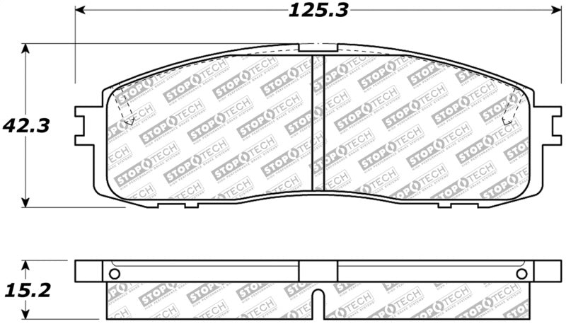 StopTech Street Disc Rear Brake Pads - 305.06220