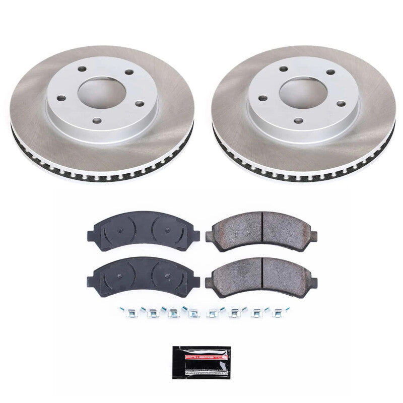Power Stop 97-01 Oldsmobile Bravada Front Semi-Coated Rotor Kit PowerStop