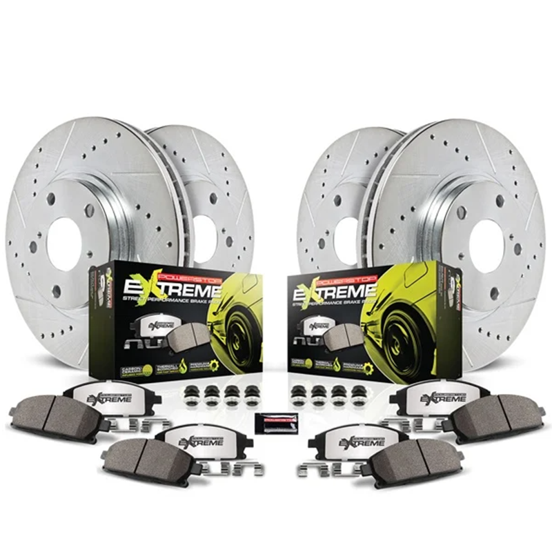 Power Stop 11-14 Ford Mustang Front & Rear Z26 Street Warrior Brake Kit